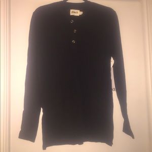 Pact organic cotton waffle Henley thermal unisex